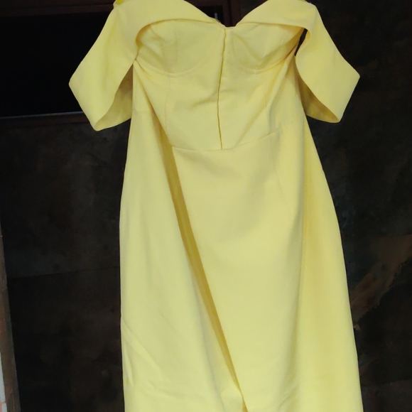 Lavish Alice Pin-Up Bustier Lemon Yellow Dress, Siz6 6 - Picture 5 of 5